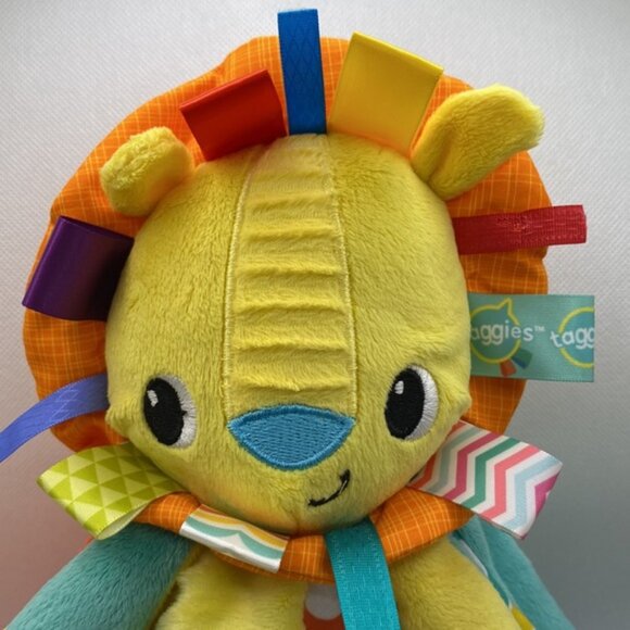 Bright Starts Taggies Lion Lovey 14” Security Blanket Baby Stuffed Toy Infant - Picture 2 of 11